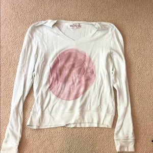 Wildfox Blue and Pink Moon Sweater